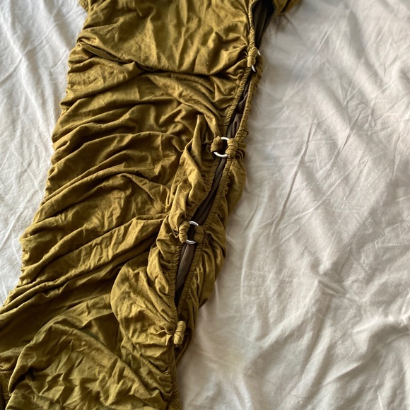 NWT XS Olive Chain Link Mock Neck Bodycon - Picture 14 of 14